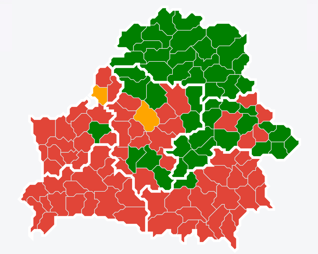 Карта районов белоруссии